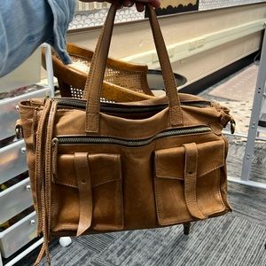 Raven + Lily Tan Leather Bag